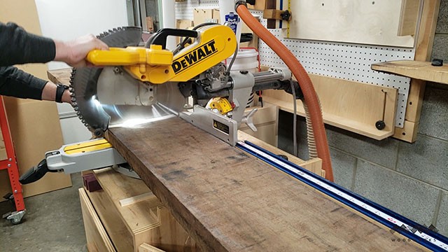 cutting walnut