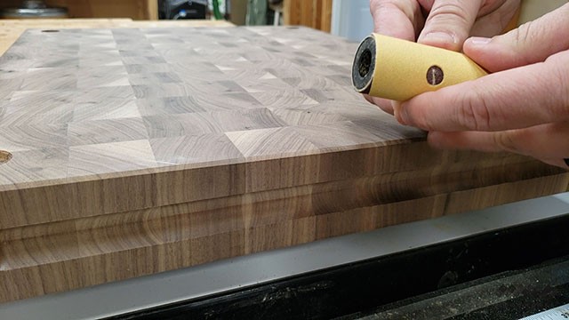 sanding finder grooves