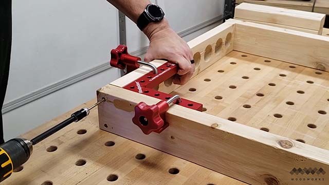 assembling the clamp rack