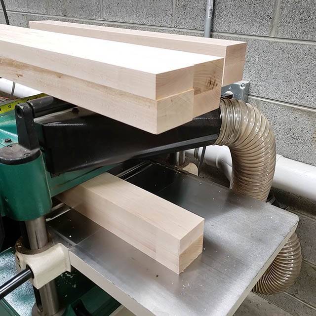 making the legs for the lathe stand