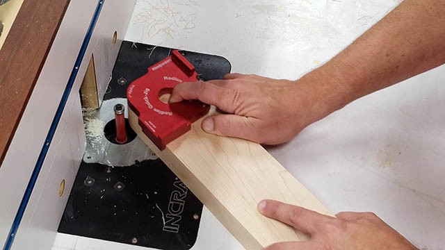 forming the feet of the lathe stand