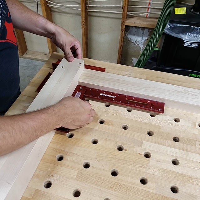 assembling the base of the lathe stand