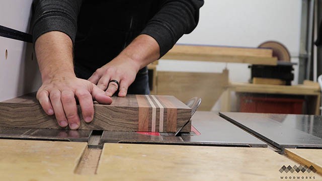 cutting bevels in cutting board