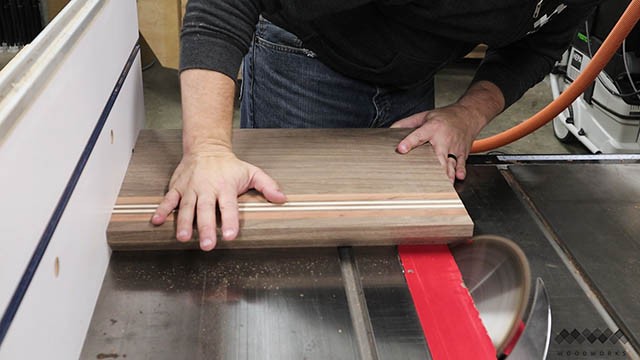 cutting bevels in cutting board