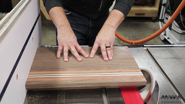 cutting bevels in cutting board