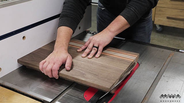 cutting bevels in cutting board