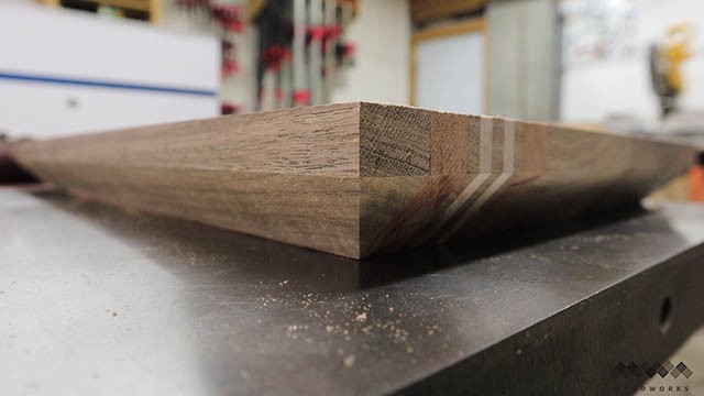 cutting bevels in cutting board