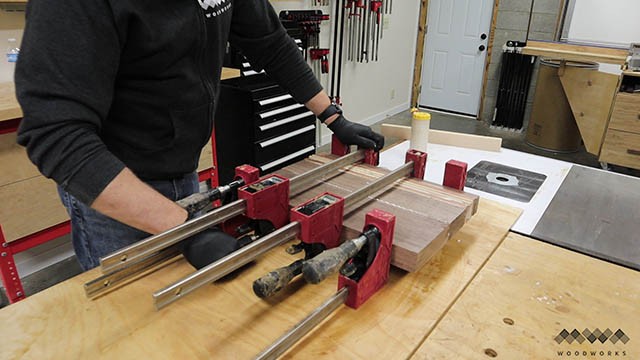 cutting board glue up