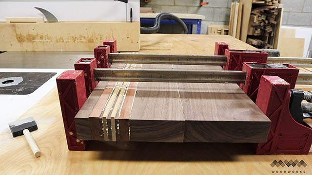 cutting board glue up