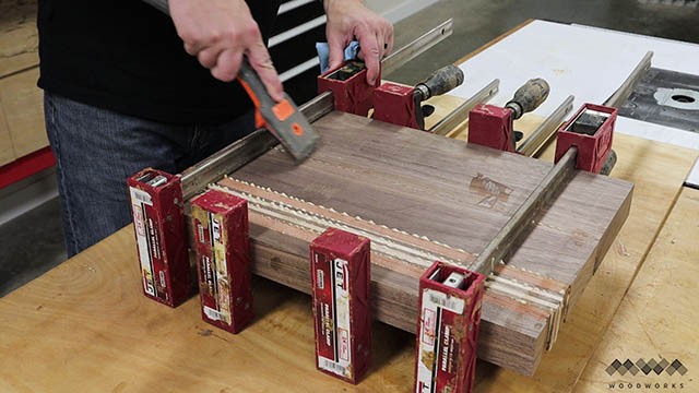 scraping glue from cutting board