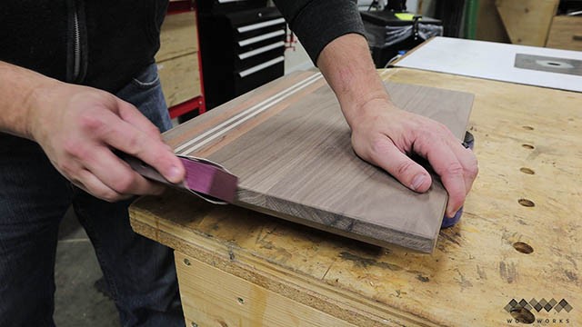 softening edges of cutting board