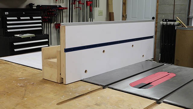 table saw auxilliary fence 1